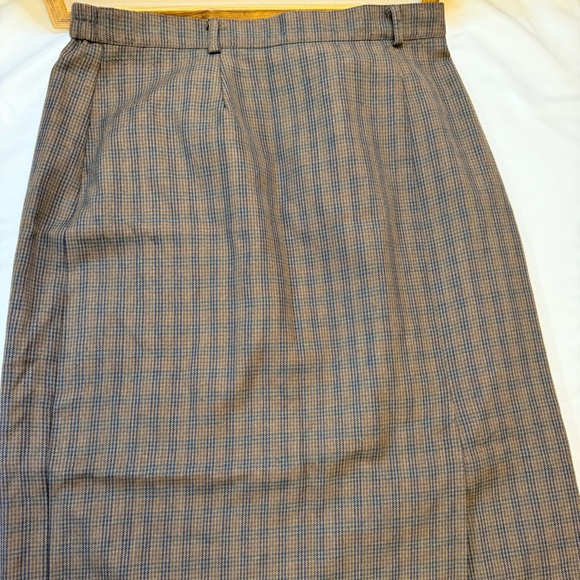 Counterparts size 12 brown plaid pencil skirt - Picture 2 of 7